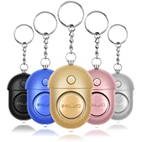 ELZO Alarma Personal- 5 Piezas 140DB Alarma Seguridad Autodefensa con Función de Iluminación para Seguimiento-Pánico…